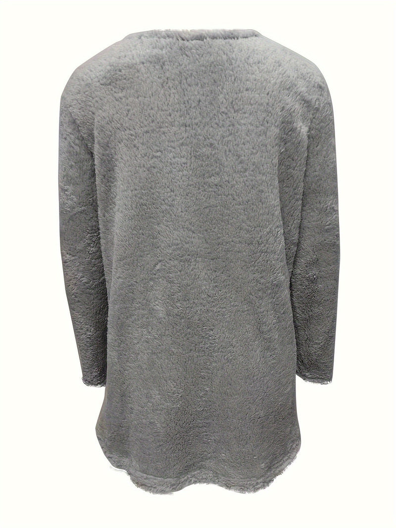Comfortabel Fleece Sweatshirt met Print - Luna