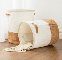 Stijlvolle Katoen Linnen Was- en Speelgoedmand - EcoNest