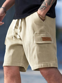 Trendy Beige Corduroy Cargo Zomerbroek – Tobias