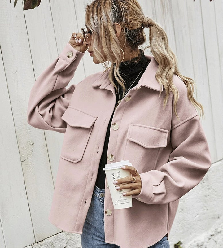 Korte Jas met Knoopsluiting – Elodie