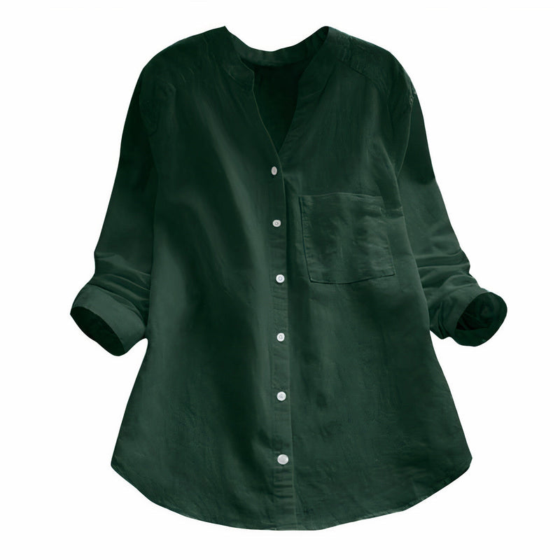 Luchtige Katoenen Linnen Dames Blouse – Maëlle