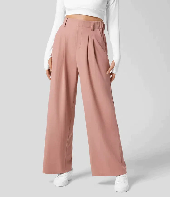 Comfy Dames Pantalon met Wijde Pijpen - Amara