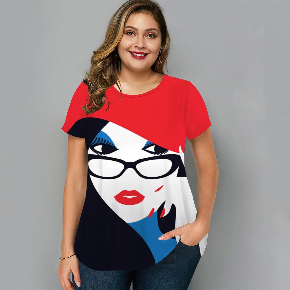 Vardi Dante™ Maartje Plus-Size T-Shirt | Casual & Stijlvol