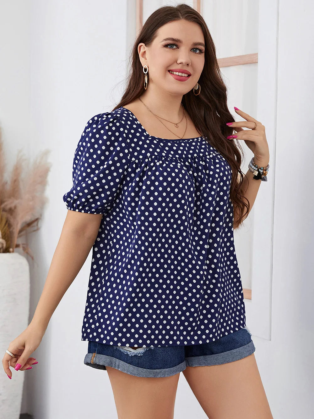 Vardi Dante™ Jade Plus-Size Top | Zomers & Stijlvol