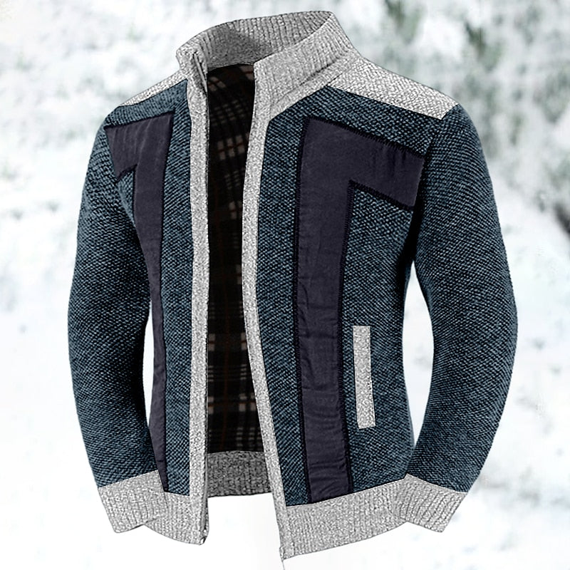 Wollen Vest met Rits en Trui - Leon
