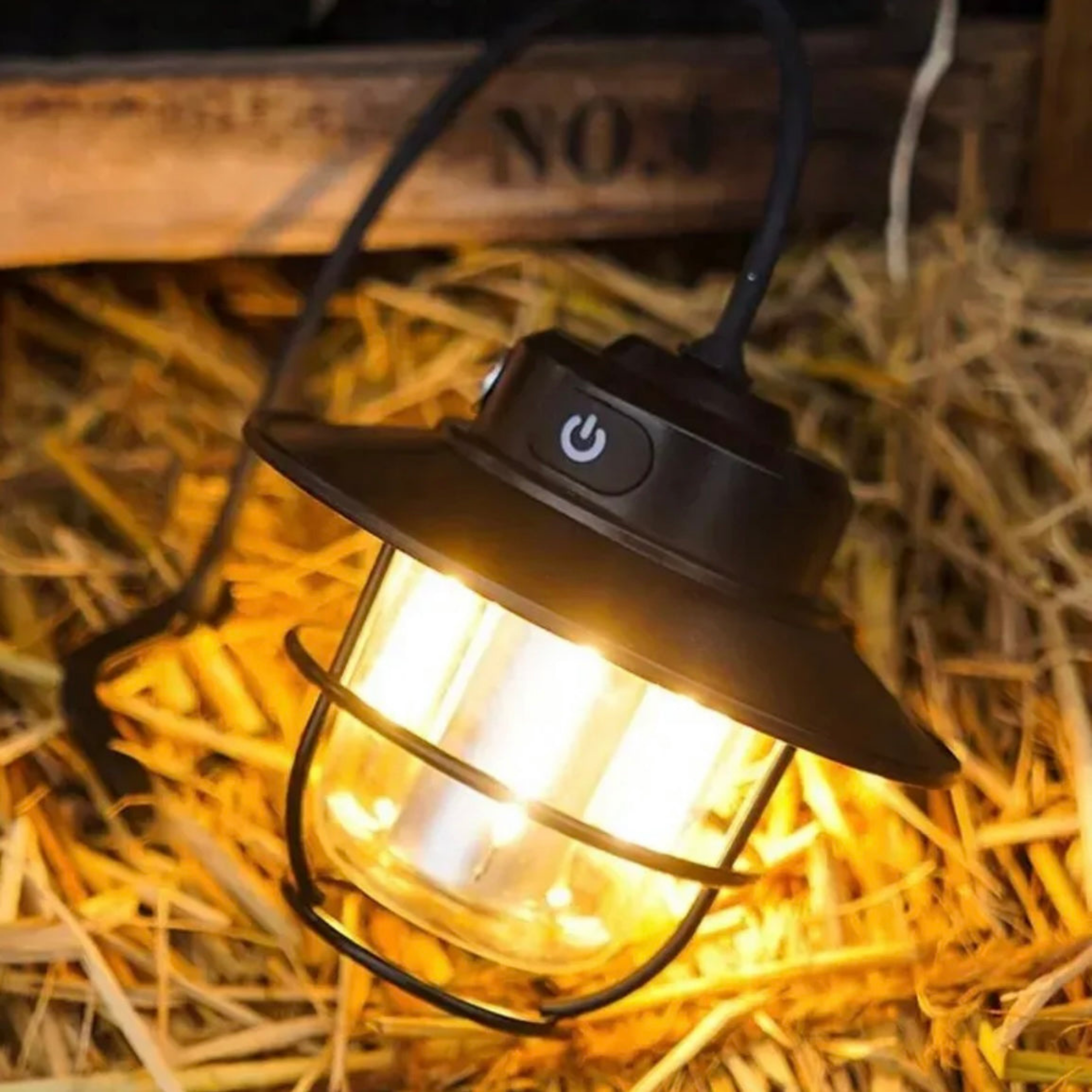 Draagbare Led Campinglamp - VintaGlow