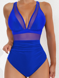 Dames badpak met mesh en push-up effect – Chiara