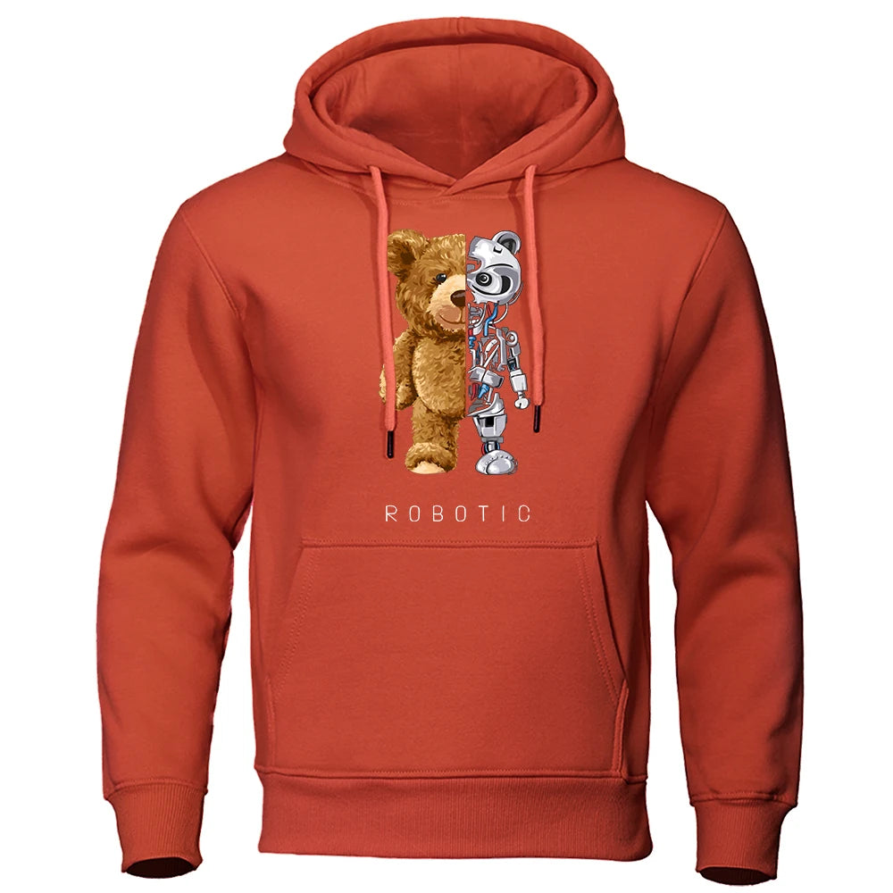 Vardi Dante™ Robo Bear Hoodie | Teddy Tech-sweatshirt