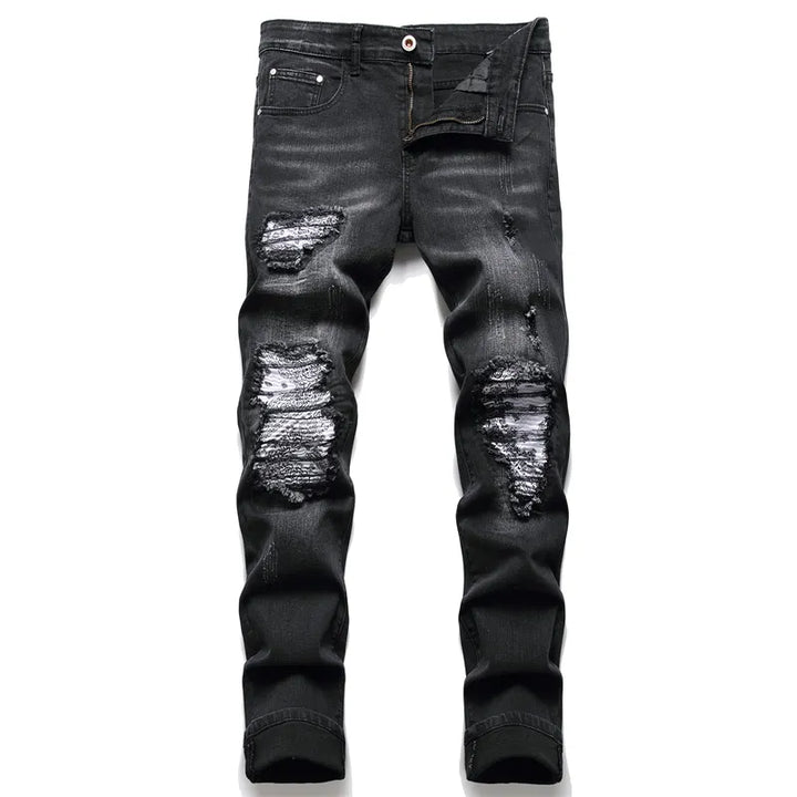 Trendy Gescheurde Herenjeans - Jaxon