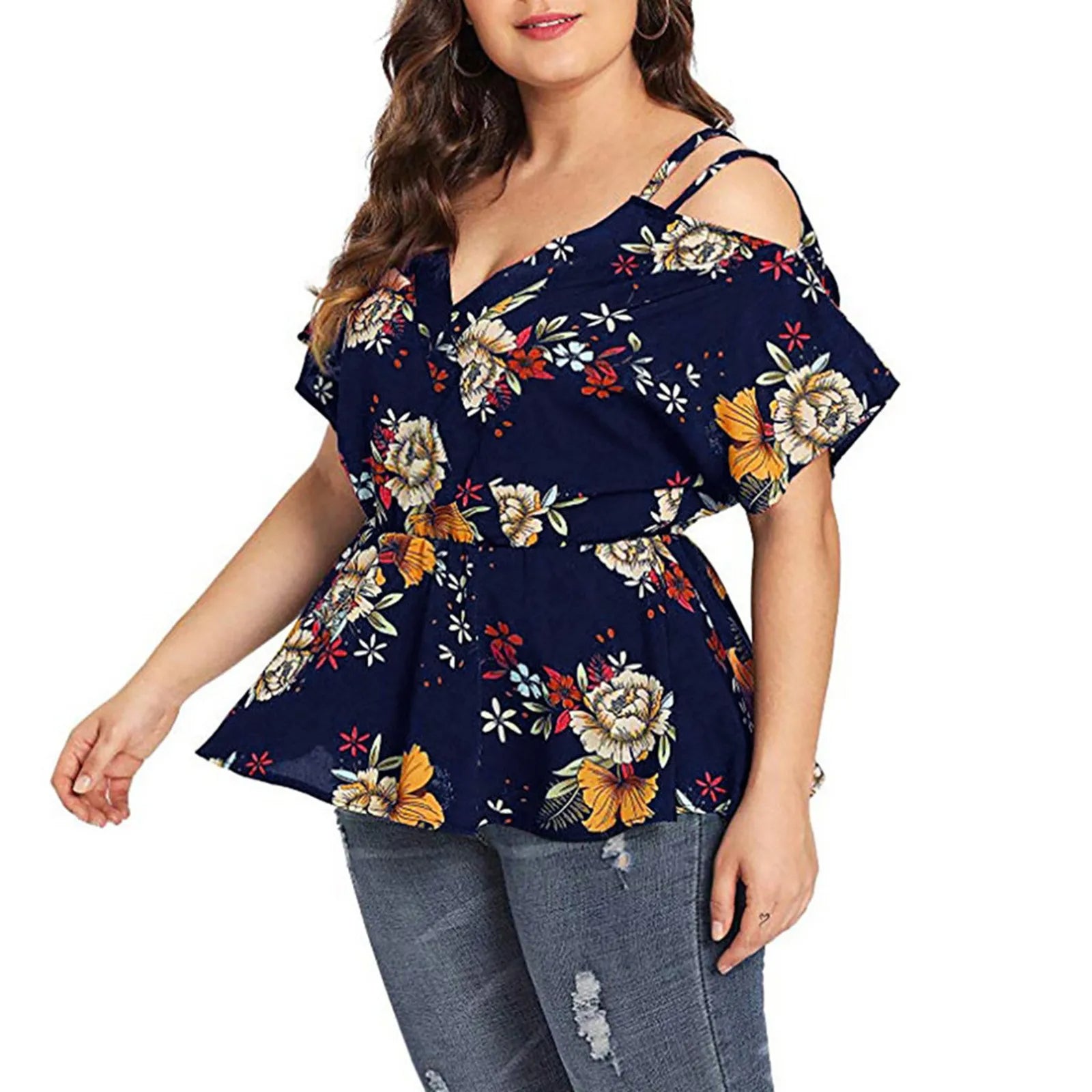 Vardi Dante™ Indy Plus-Size Top | Kleurrijk & Stijlvol