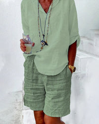 Gestreepte Damesshorts – Léonie