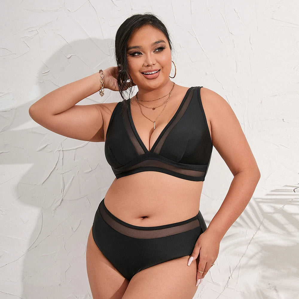 Vardi Dante™ Sandy Midnight Plus-Size Bikini | Flatterend & Stijlvol