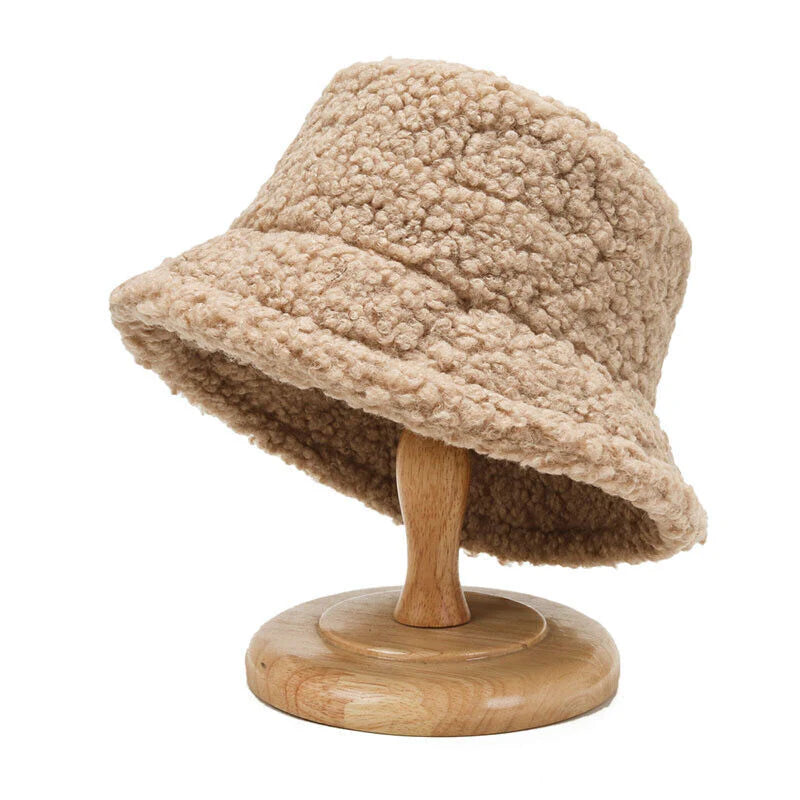 Warme Modieuze Teddy Buckethat - Livia