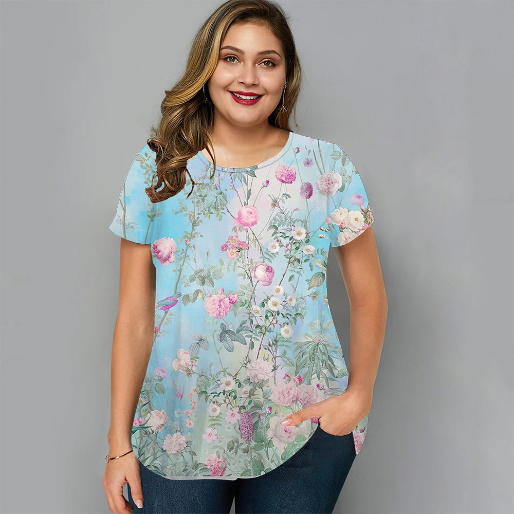 Vardi Dante™ Loïs Plus-Size T-Shirt | Vrolijk & Zomers