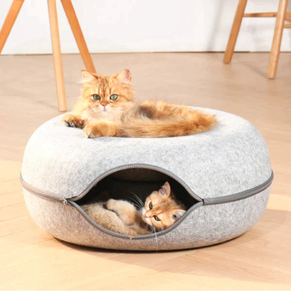 Luxe Kattenbed en Speelhuis - WhiskerNest