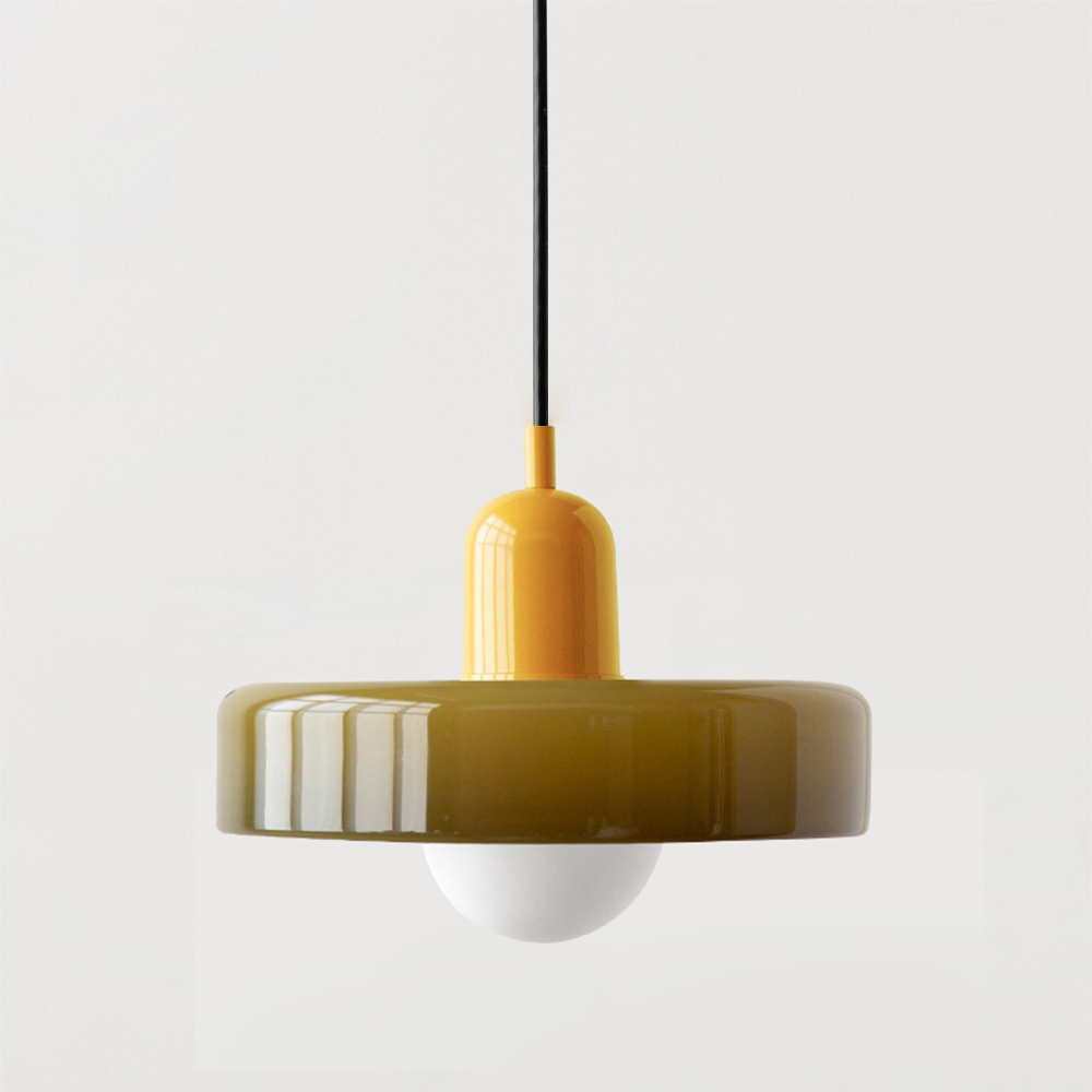 Kleurrijke Hanglamp in Bauhaus-stijl - StiloGlas