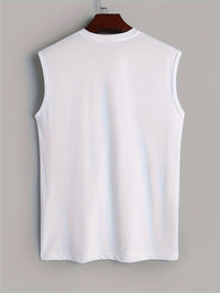 Koszula męska bez rękawów z bawełny z nadrukiem ptaków - Noah