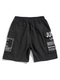 Heren Zomer Shorts met Letterprint Streetstyle Look - Milan