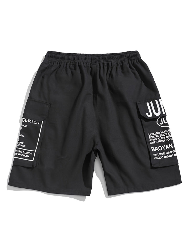 Heren Zomer Shorts met Letterprint Streetstyle Look - Milan