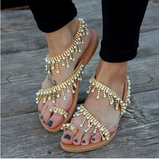 Orthopedische Dames Sandalen met Parelaccent – Amara