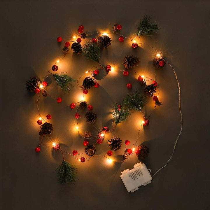 Kerstslinger met Verlichting (2 m) - BerryGlow