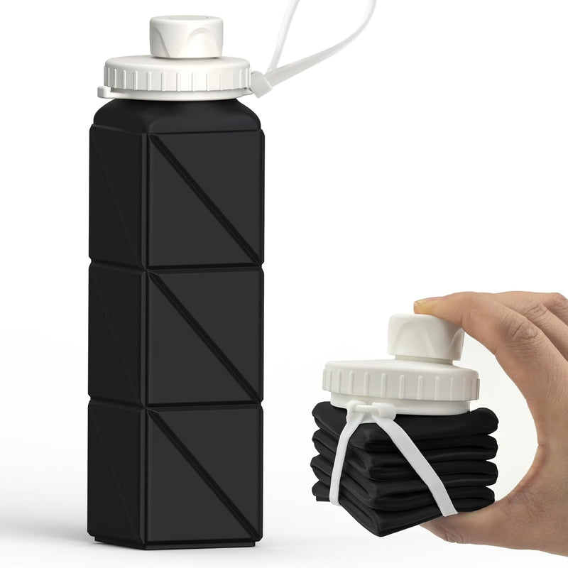Opvouwbare Siliconen Fles – 610ml, Lekvrij & Draagbaar
