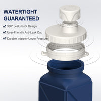 Opvouwbare Siliconen Fles – 610ml, Lekvrij & Draagbaar