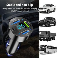 Autolader 66W Super Snelladen met USB PD & QC 3.0 – Universeel voor 12-24V Sigarettenaansteker