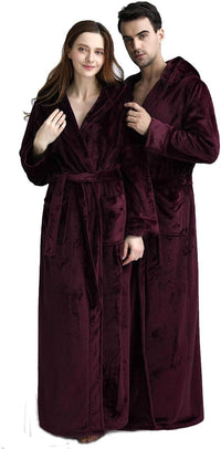 Fluffy Fleece Badjas met Capuchon - CozyFluff
