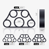 4-Pack Hand Exerciser Grip Versterker Set