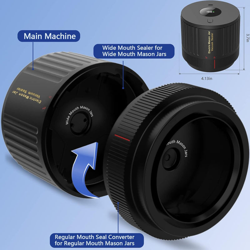 Elektryczny zestaw do próżniowego zamykania słoików Mason - Zachowaj świeżość szybko!