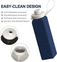 Opvouwbare Siliconen Fles – 610ml, Lekvrij & Draagbaar