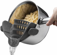 Silicone Clip-On Zeef – Hittebestendig Vergiet voor Pasta & Groenten