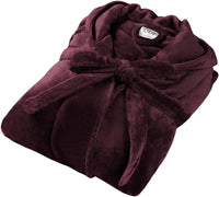 Fluffy Fleece Badjas met Capuchon - CozyFluff