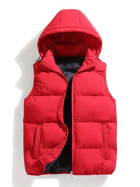 Duurzame Gewatteerde Heren Bodywarmer met Capuchon – Leonardo