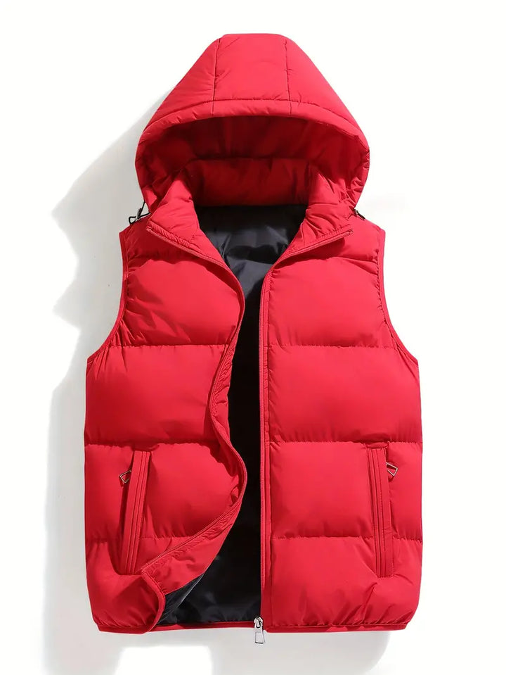 Duurzame Gewatteerde Heren Bodywarmer met Capuchon – Leonardo