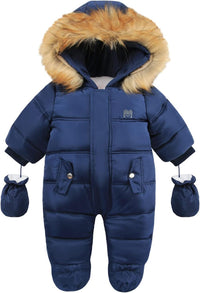 Baby Winter Jumpsuit Met Capuchon