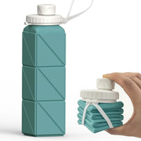 Opvouwbare Siliconen Fles – 610ml, Lekvrij & Draagbaar