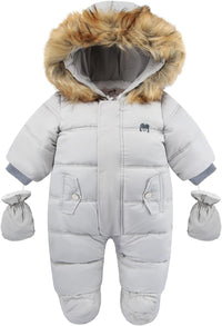 Baby Winter Jumpsuit Met Capuchon