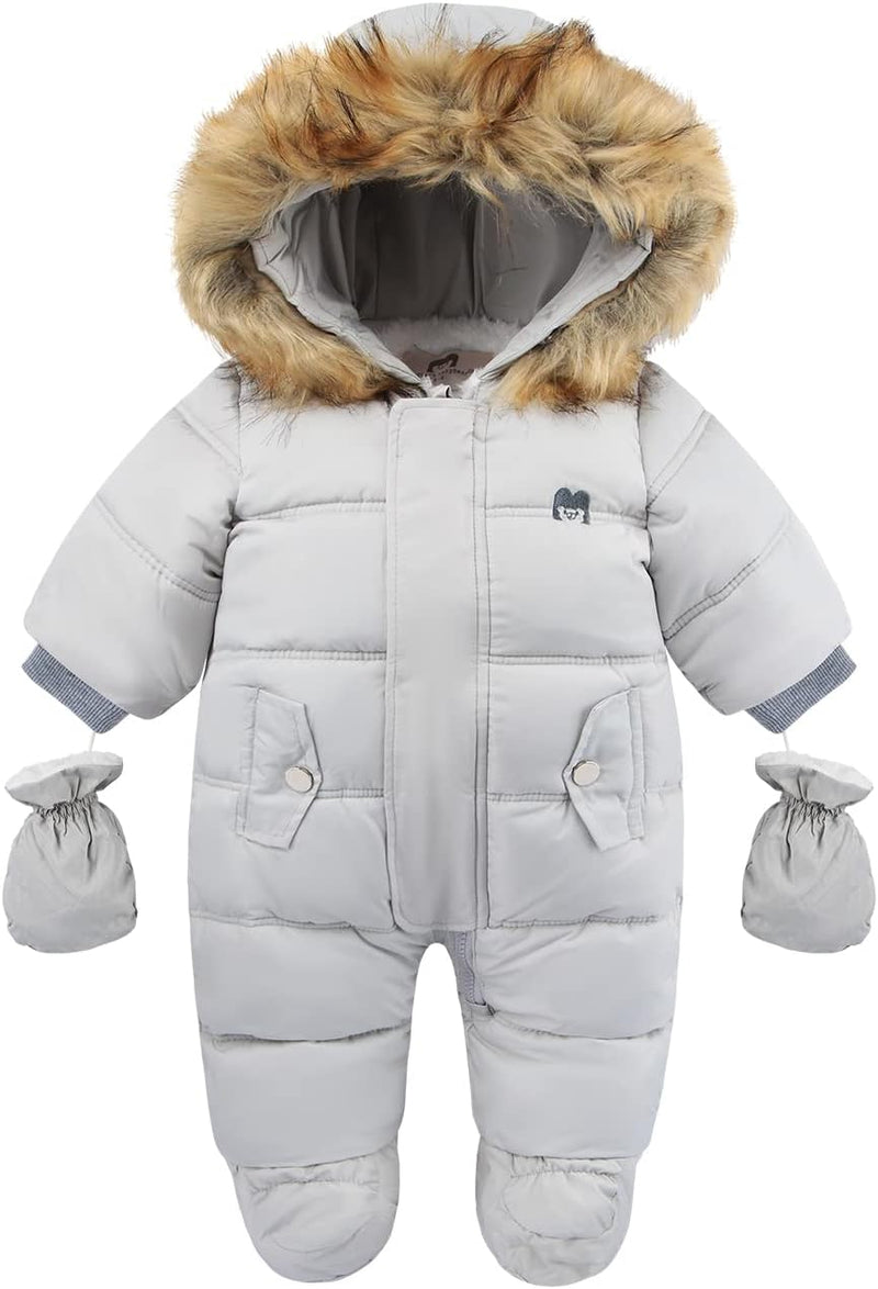 Baby Winter Jumpsuit Met Capuchon