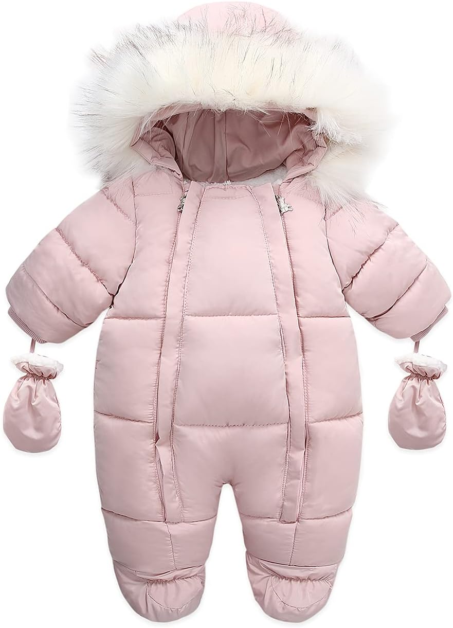 Baby Winter Jumpsuit Met Capuchon