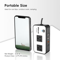 200W Auto Omvormer – DC 12V naar 220V AC Met USB-C & Snellader