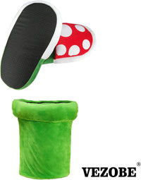 Pluche Winterpantoffels - Flora