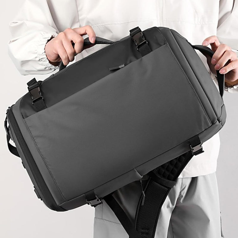 15” Waterdichte Laptop Rugzak met Zij-open Ontwerp & USB-C Poort – TrekPro Serie