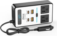 200W Auto Omvormer – DC 12V naar 220V AC Met USB-C & Snellader