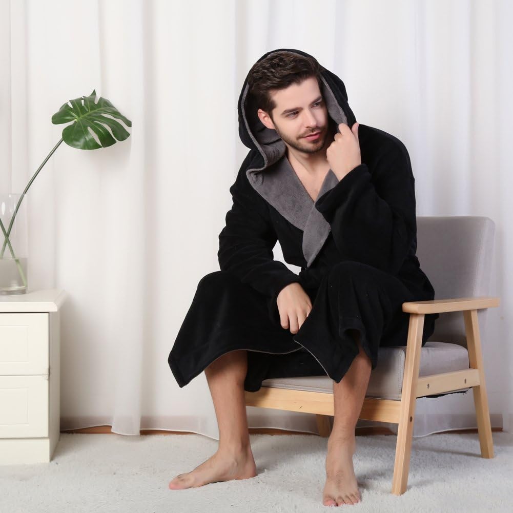 Luxe Heren Badjas met Capuchon - Lars