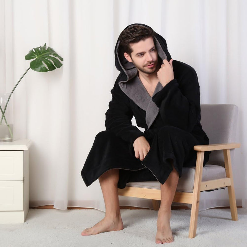 Luxe Heren Badjas met Capuchon - Lars
