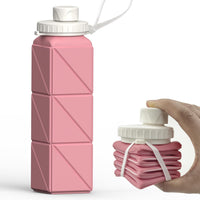 Opvouwbare Siliconen Fles – 610ml, Lekvrij & Draagbaar