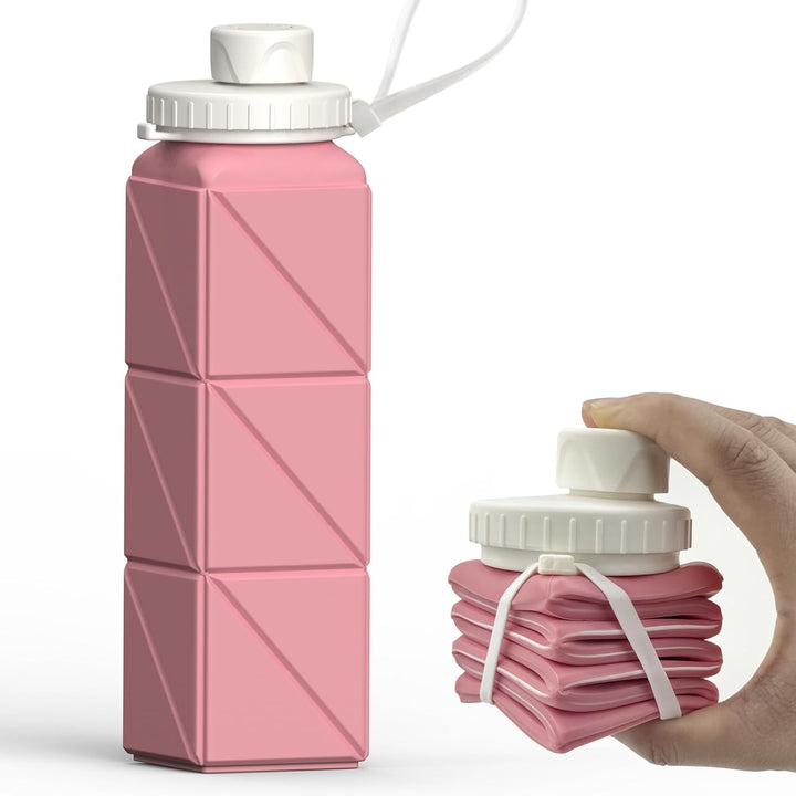 Opvouwbare Siliconen Fles – 610ml, Lekvrij & Draagbaar