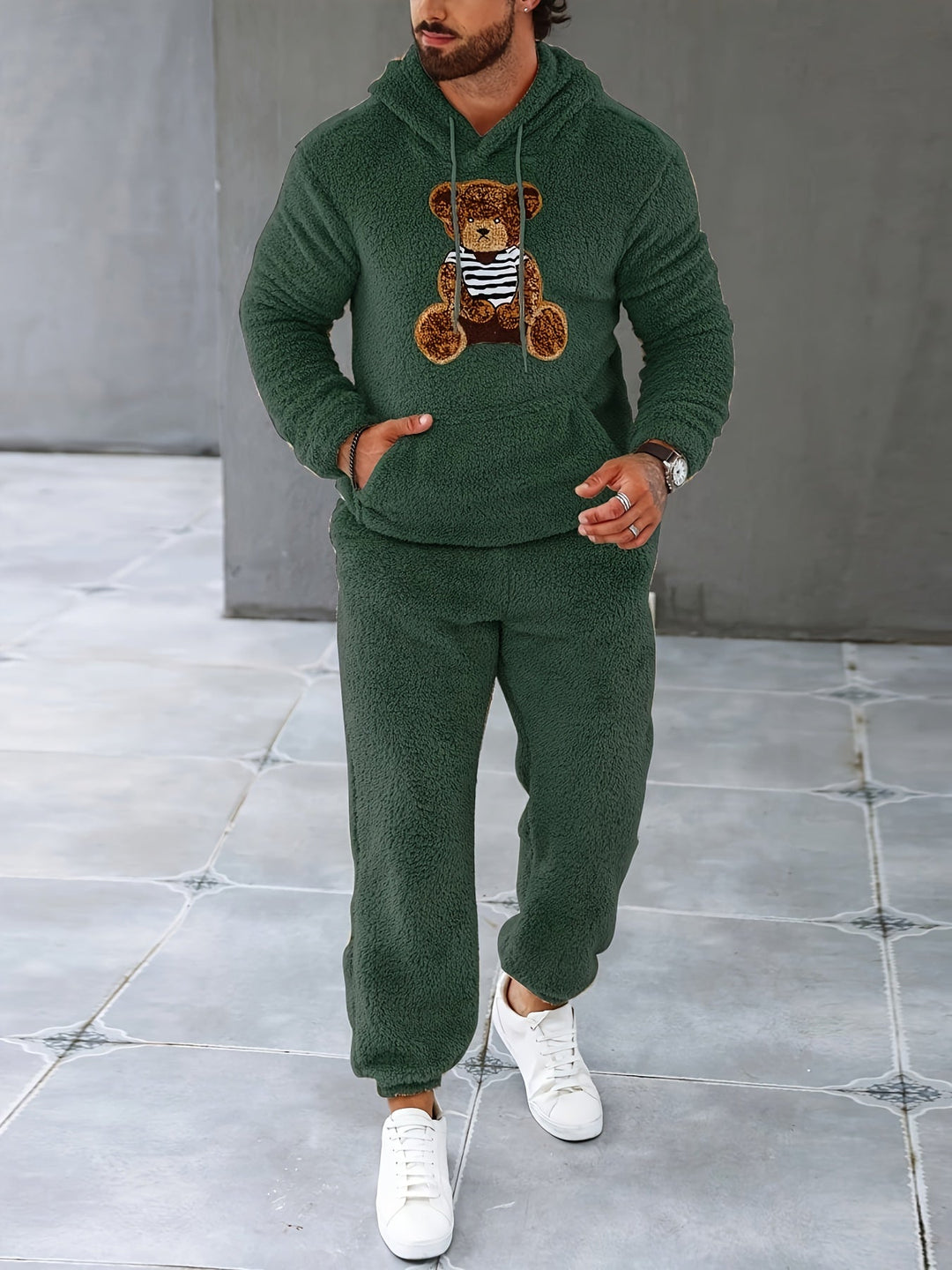 Fuzzy Fleece Tweedelige Outfitset - Logan